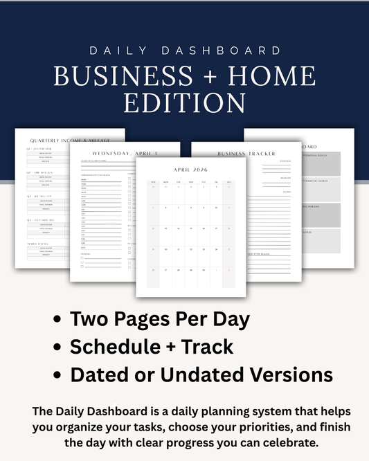 Build Your Letter Sized Daily Dashboard Planner