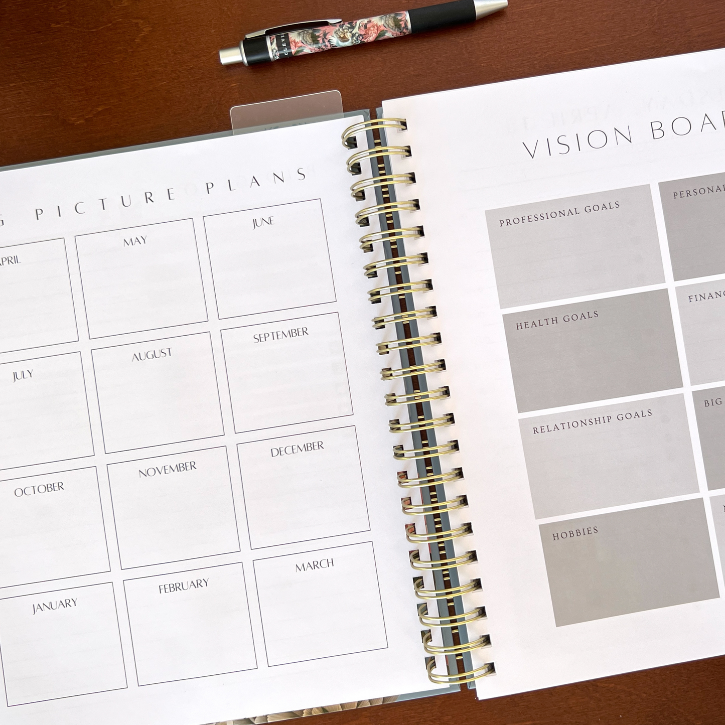 The Daily Dashboard- Dated Quarterly Day Planner