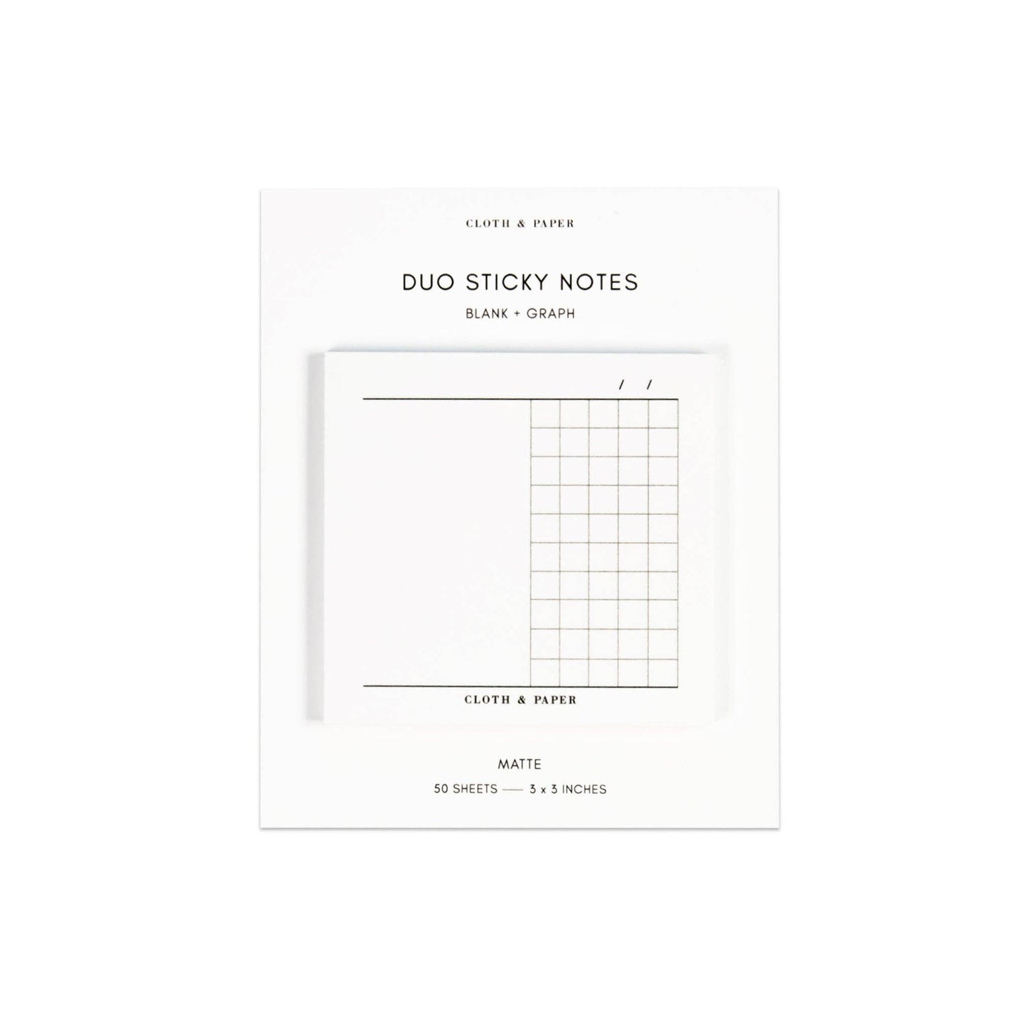 Duo Sticky Notes | Blank + Graph