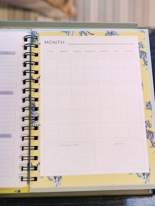 Undated Budget Planner | Spiral-Bound Finance Companion