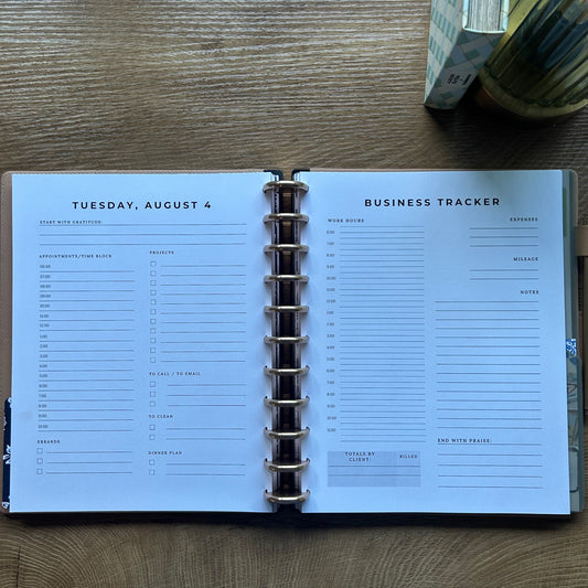 Daily Dashboard Letter Size Business + Home Edition Monthly Pack