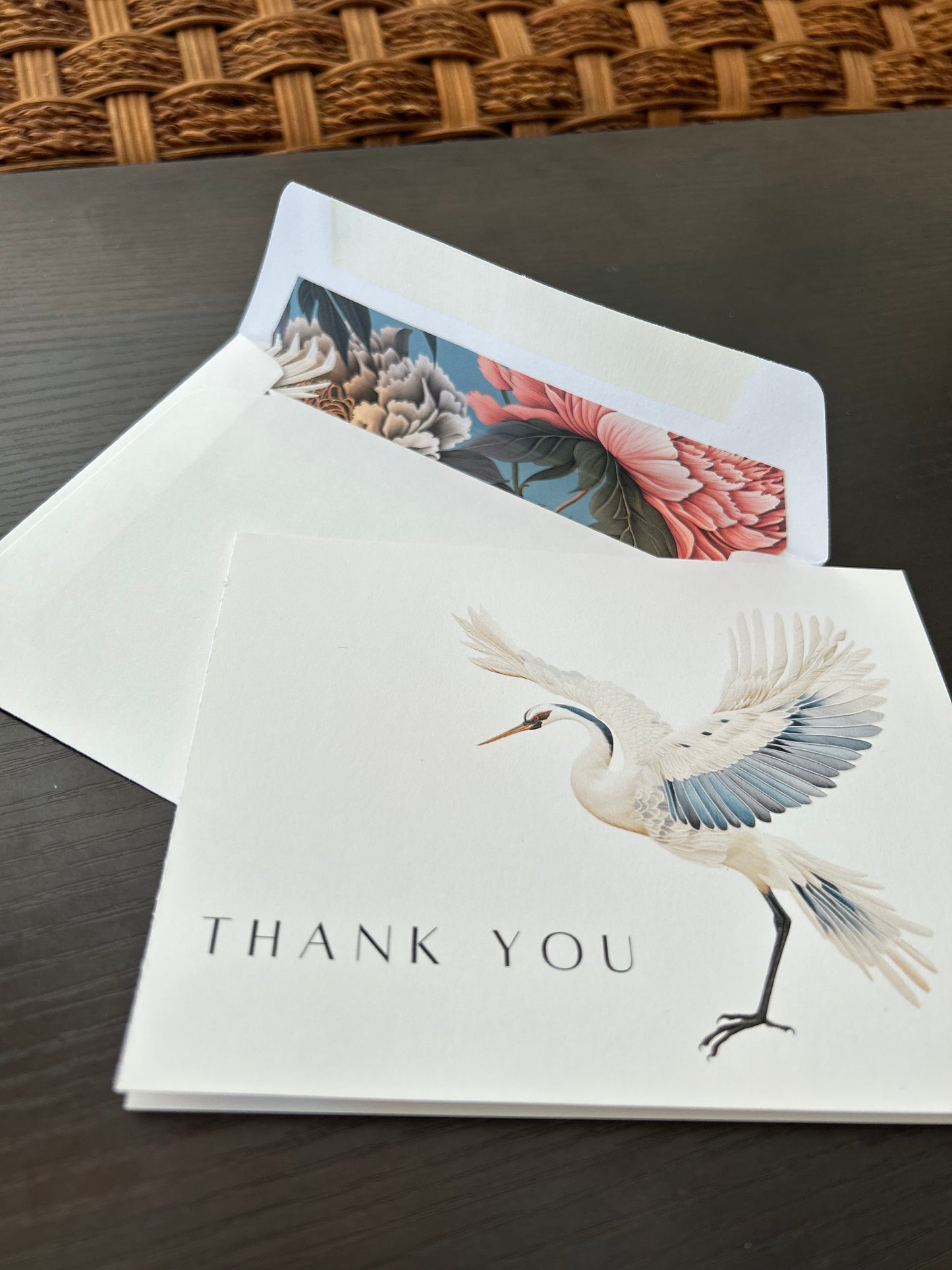 Thank You Card- Crane