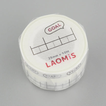 Goal Progress Writable Washi Tape
