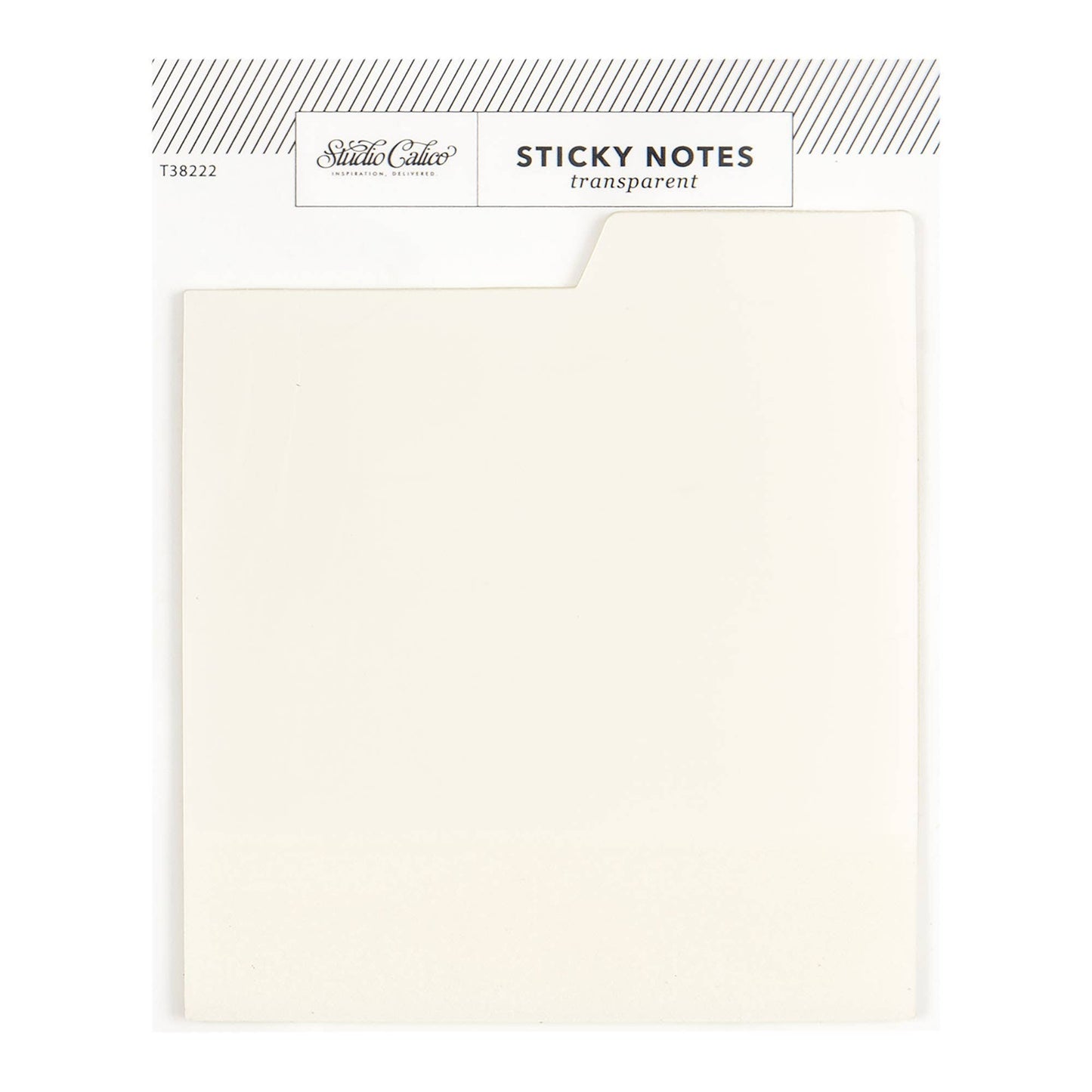 Tabbed Transparent Sticky Notes - Clear