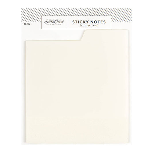 Tabbed Transparent Sticky Notes - Clear