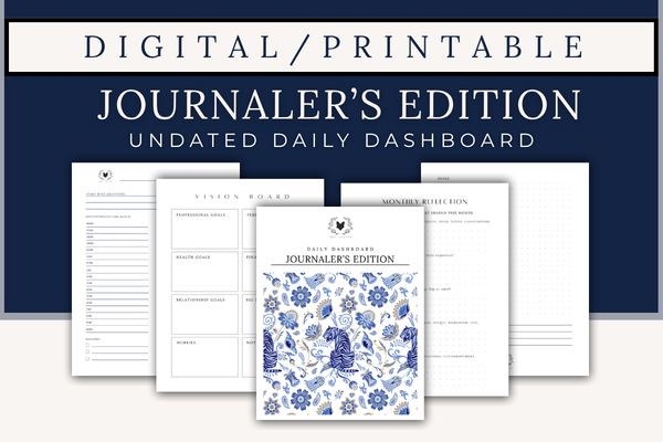Printable: Daily Dashboard - Journaler's Edition - Undated
