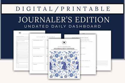 Printable: Daily Dashboard - Journaler's Edition - Undated