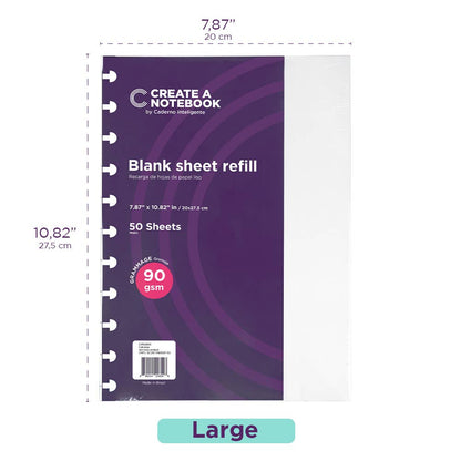 Notebook Refill White 90g Large 8.2 x 11 Inches