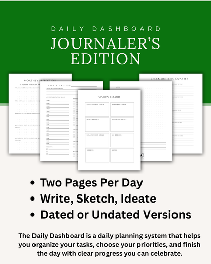 Build Your A5 Sized Daily Dashboard Planner