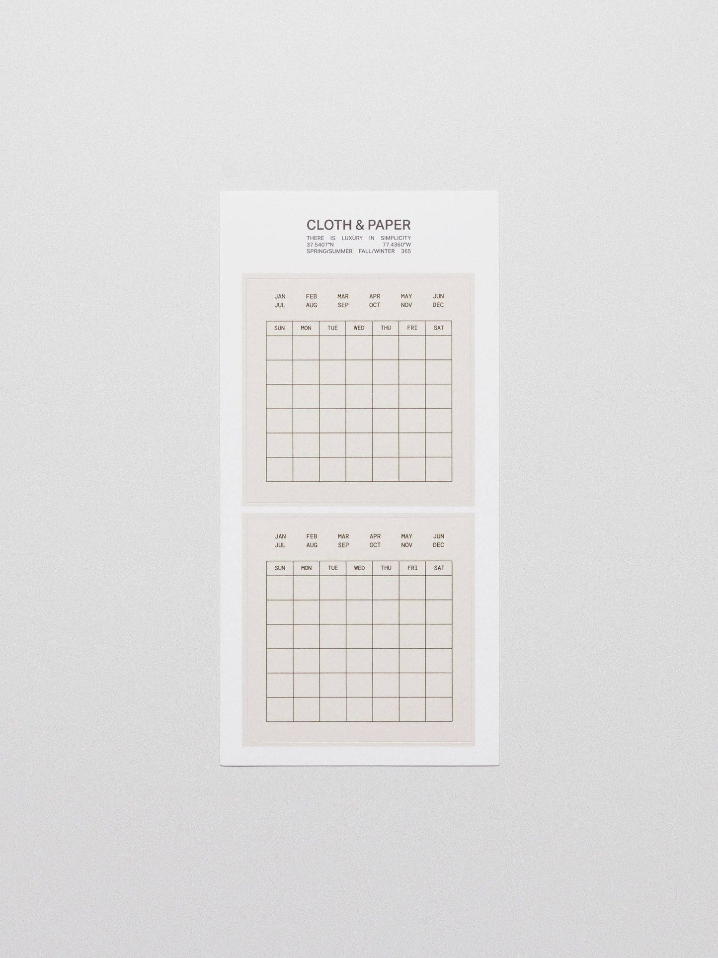 Label Planner Stickers | Calendar