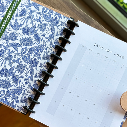 Letter Size, Discbound Daily Dashboard Planner Insert Refill- Quarter 1, 2026