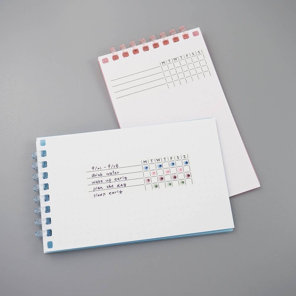 Weekly Habit Tracker Writable Washi Stickers
