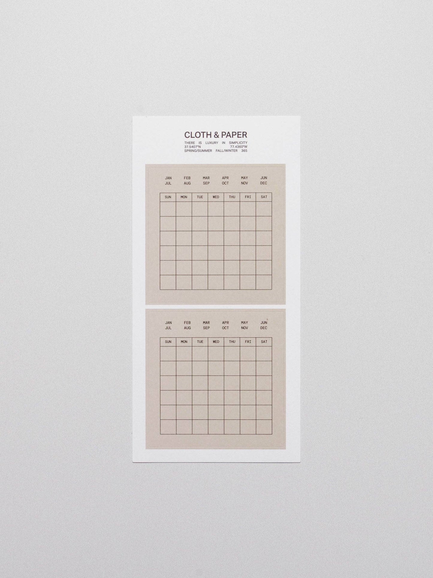 Label Planner Stickers | Calendar