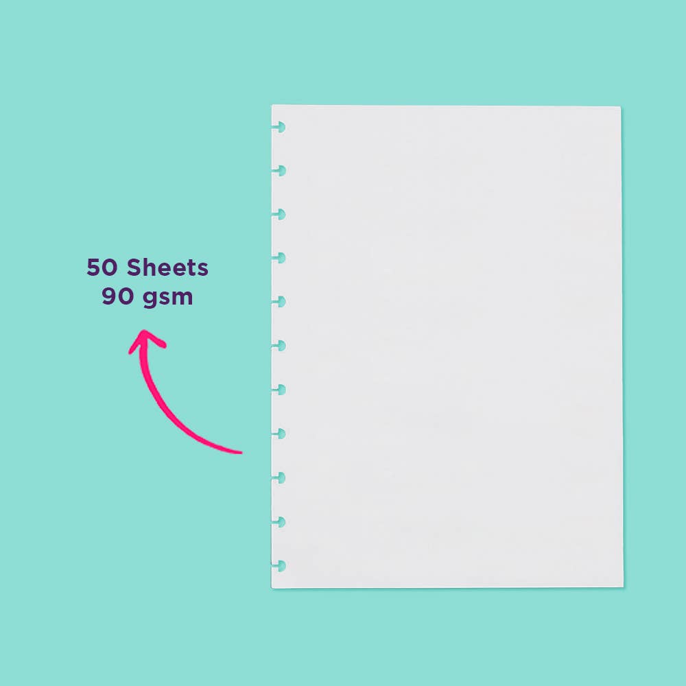 Notebook Refill White 90g Large 8.2 x 11 Inches