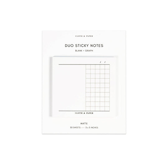 Duo Sticky Notes | Blank + Graph