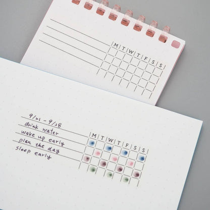 Weekly Habit Tracker Writable Washi Stickers