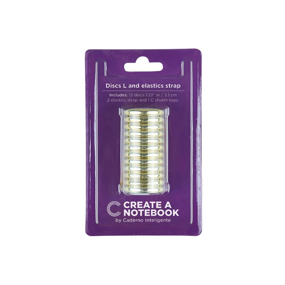 Notebook Discs Gold Large
