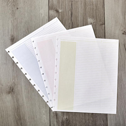 Levenger Circa Shaded Annotation Ruled Discbound Refill (100 sheets)