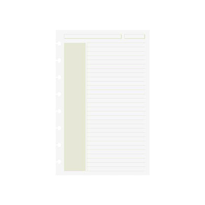 Levenger Circa Shaded Annotation Ruled Discbound Refill (100 sheets)