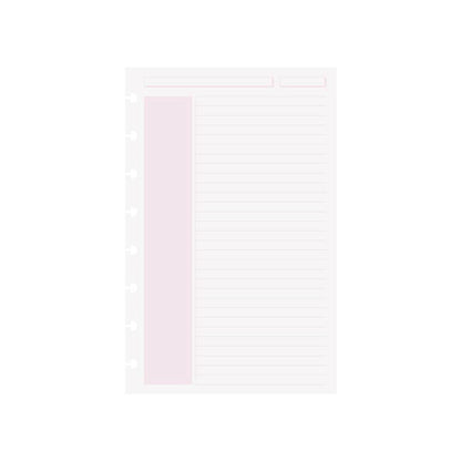 Levenger Circa Shaded Annotation Ruled Discbound Refill (100 sheets)