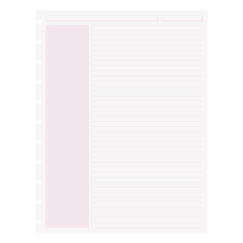 Levenger Circa Shaded Annotation Ruled Discbound Refill (100 sheets)