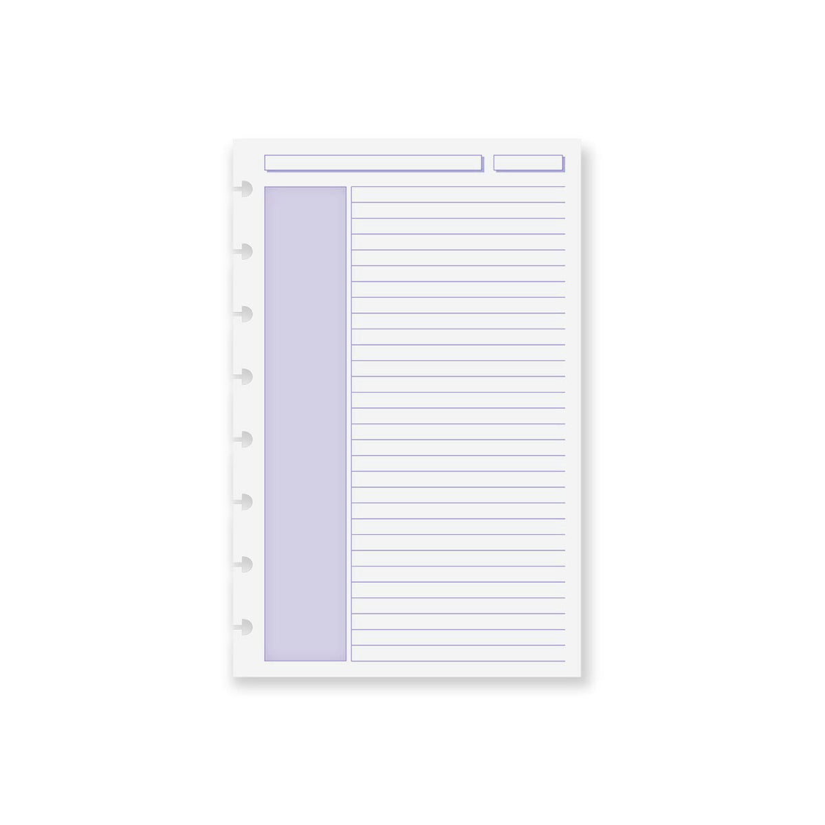 Levenger Circa Shaded Annotation Ruled Discbound Refill (100 sheets)