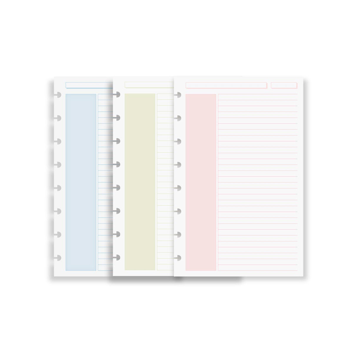 Levenger Circa Shaded Annotation Ruled Discbound Refill (100 sheets)