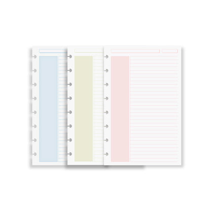 Levenger Circa Shaded Annotation Ruled Discbound Refill (100 sheets)