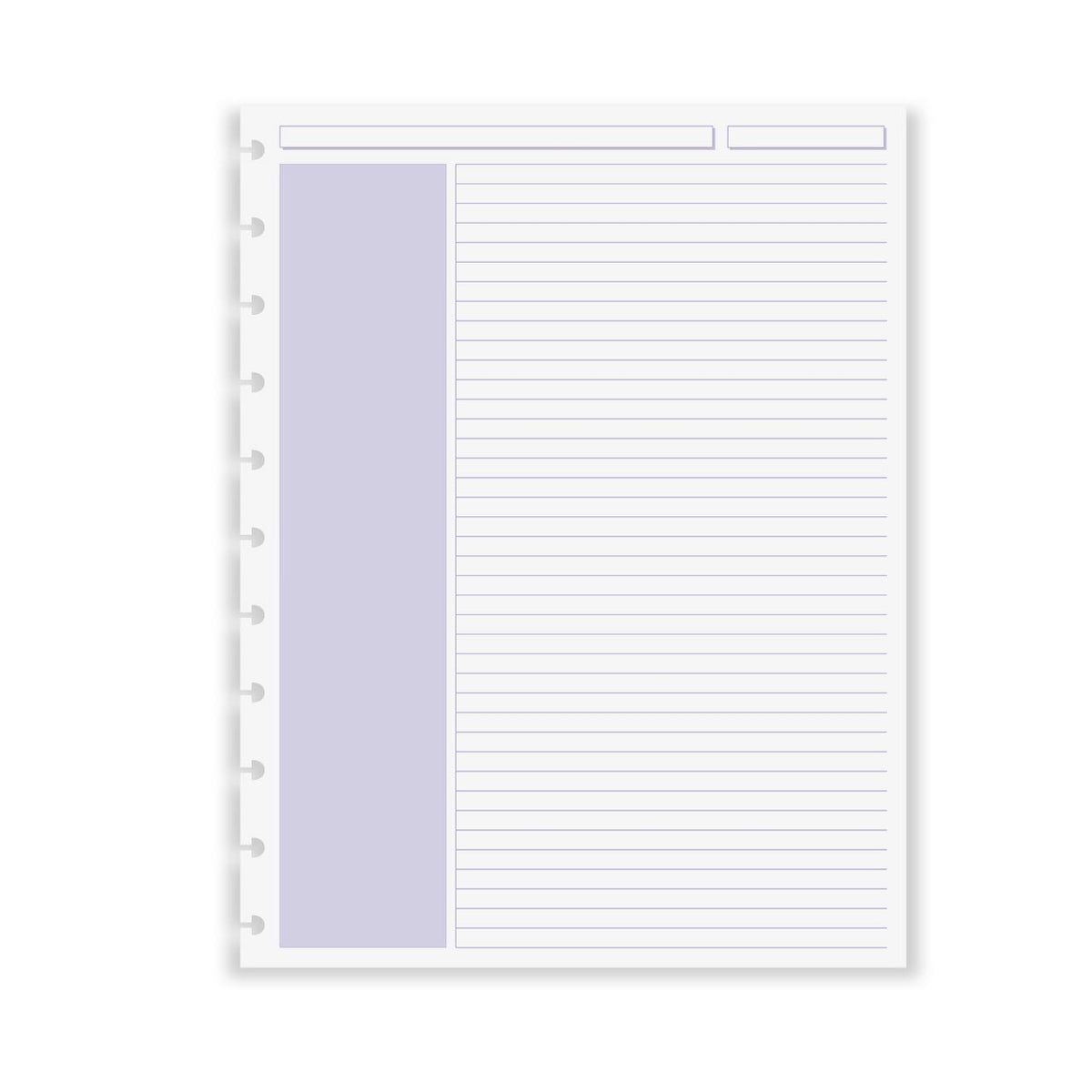 Levenger Circa Shaded Annotation Ruled Discbound Refill (100 sheets)