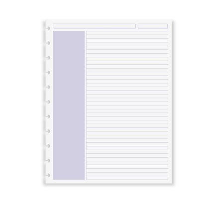 Levenger Circa Shaded Annotation Ruled Discbound Refill (100 sheets)