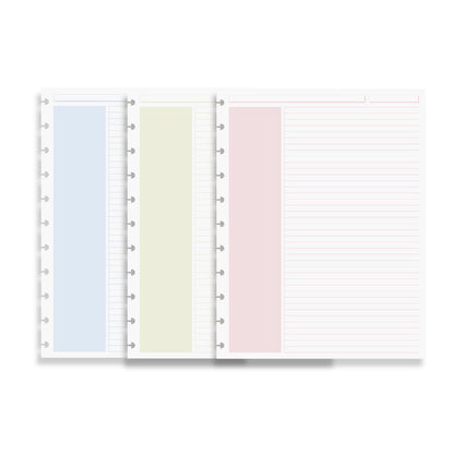 Levenger Circa Shaded Annotation Ruled Discbound Refill (100 sheets)