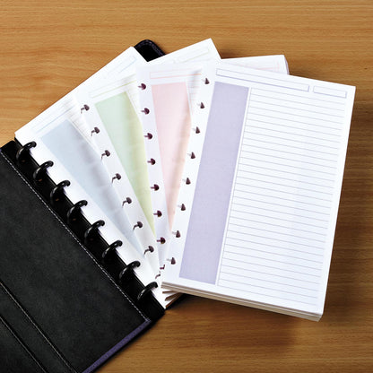 Levenger Circa Shaded Annotation Ruled Discbound Refill (100 sheets)