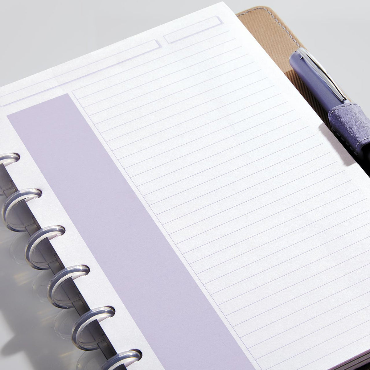 Levenger Circa Shaded Annotation Ruled Discbound Refill (100 sheets)