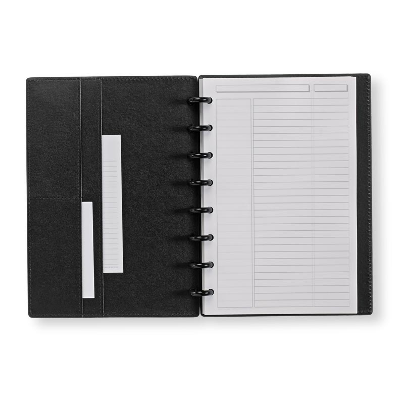 Levenger Circa Smooth Sliver Discbound Notebook with Pockets