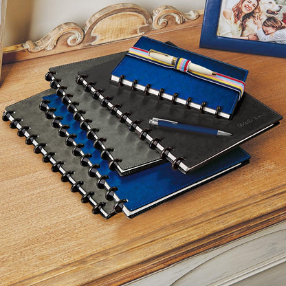 Levenger Circa Smooth Sliver Discbound Notebook with Pockets