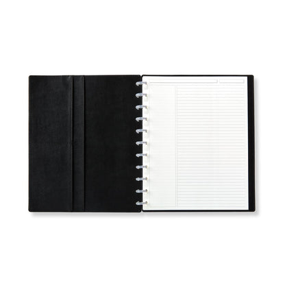 Levenger Circa Smooth Sliver Discbound Notebook with Pockets