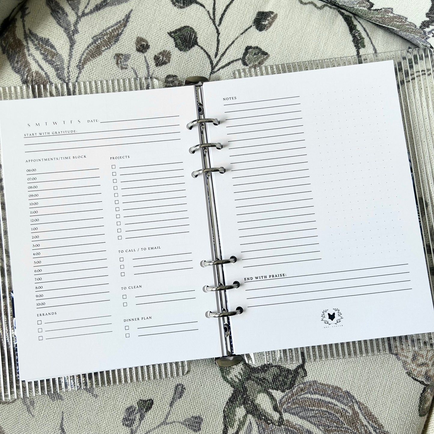 Daily Dashboard Planner- Journaler's Edition - Undated