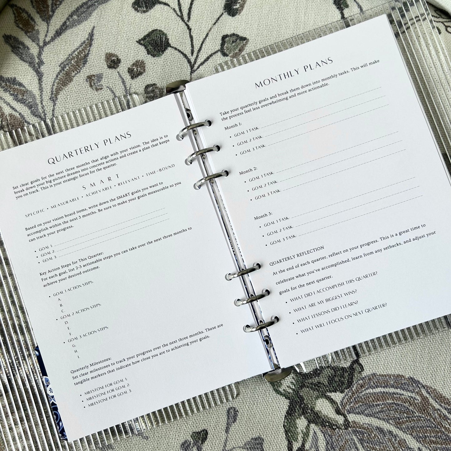 Daily Dashboard Planner- Journaler's Edition - Undated