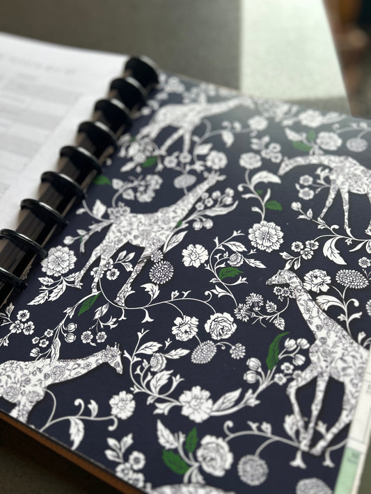 Tab Divider Set for Letter Sized, Discbound: Rosalie Toile