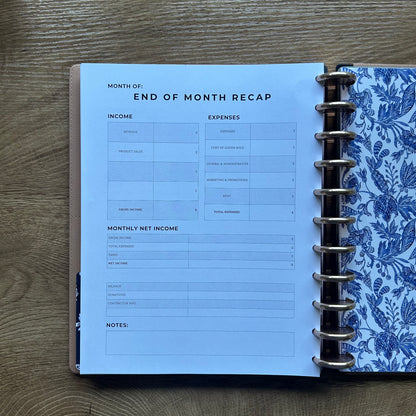 Daily Dashboard Letter Size Business + Home Edition Monthly Pack