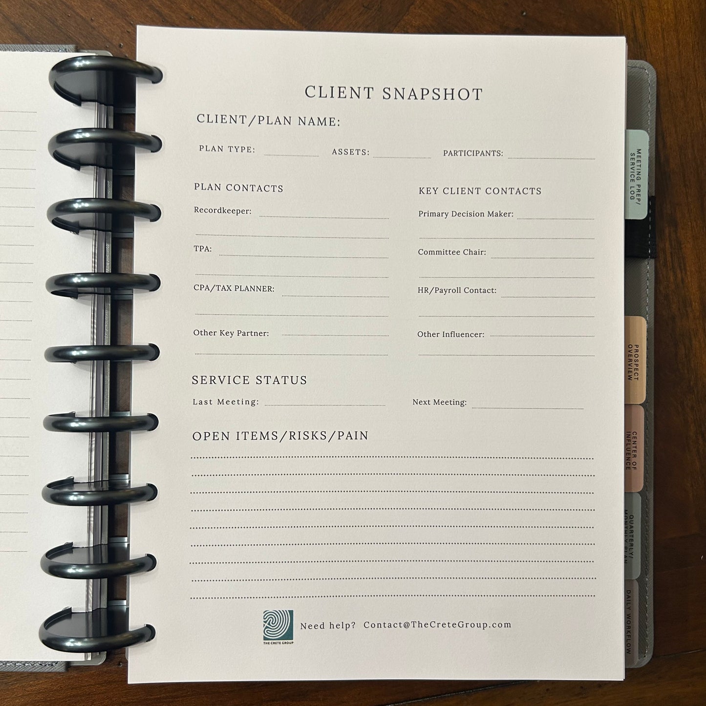 Daily Dashboard Planner: Financial Advisor Edition