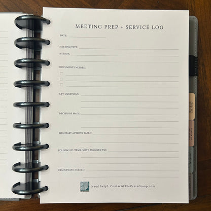 Daily Dashboard Planner: Financial Advisor Edition
