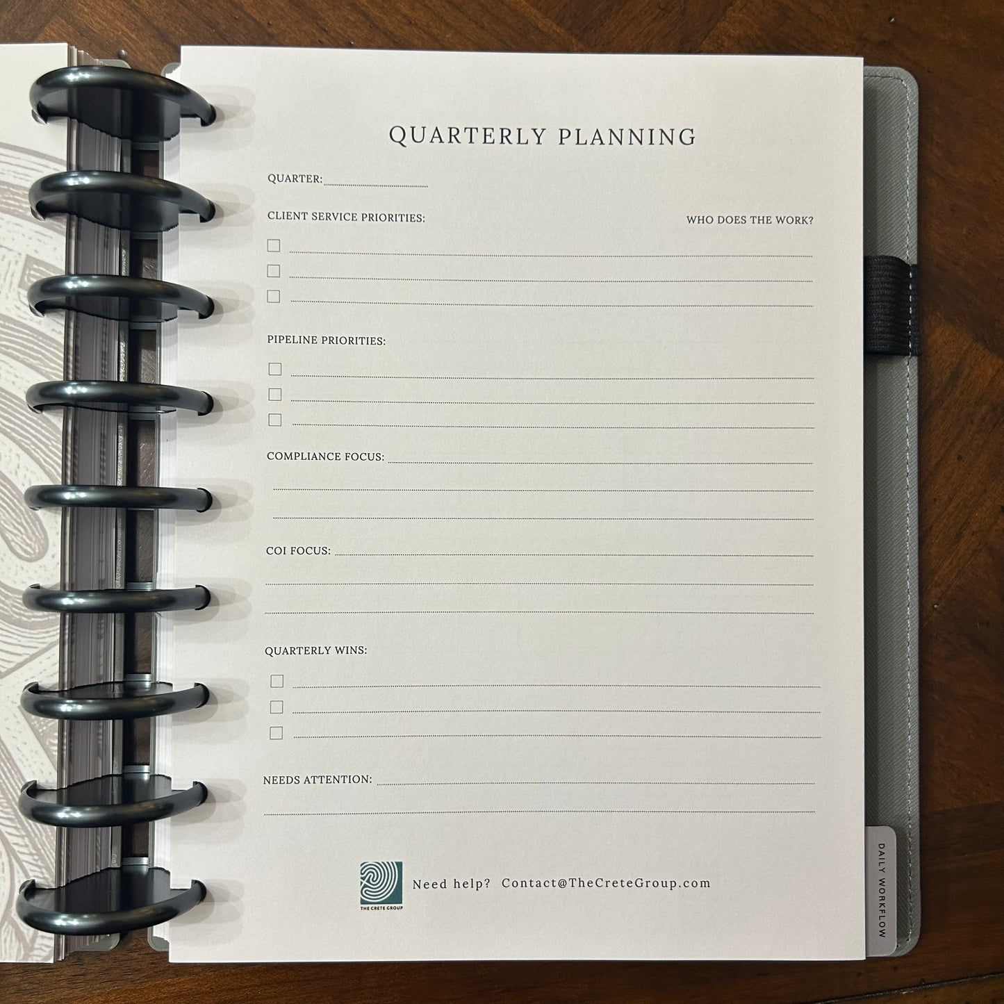 Daily Dashboard Planner: Financial Advisor Edition