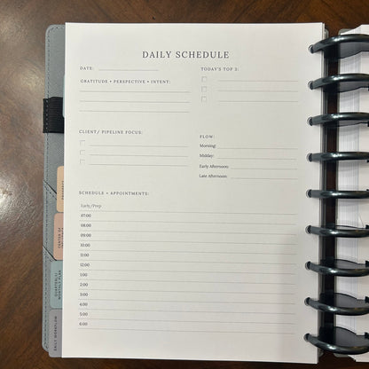 Daily Dashboard Planner: Financial Advisor Edition