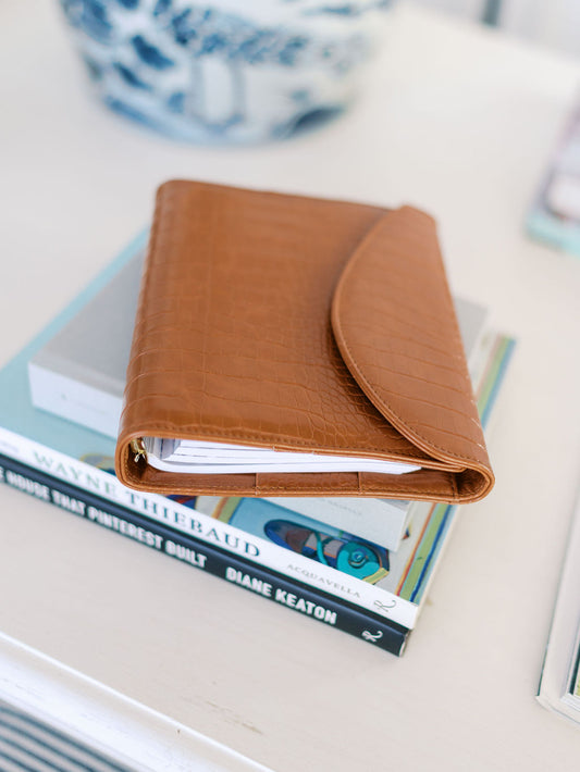 Croc A5 Binder (6-Ring) Caramel