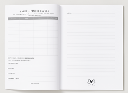 Home Project Planner Insert- Letter Size - (Digital Download)