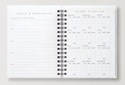 Undated Budget Planner | Spiral-Bound Finance Companion