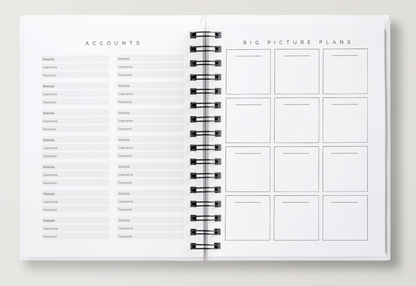 Undated Budget Planner | Spiral-Bound Finance Companion
