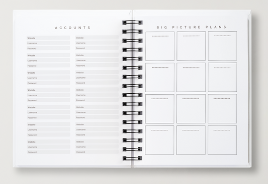 Undated Budget Planner | Spiral-Bound Finance Companion