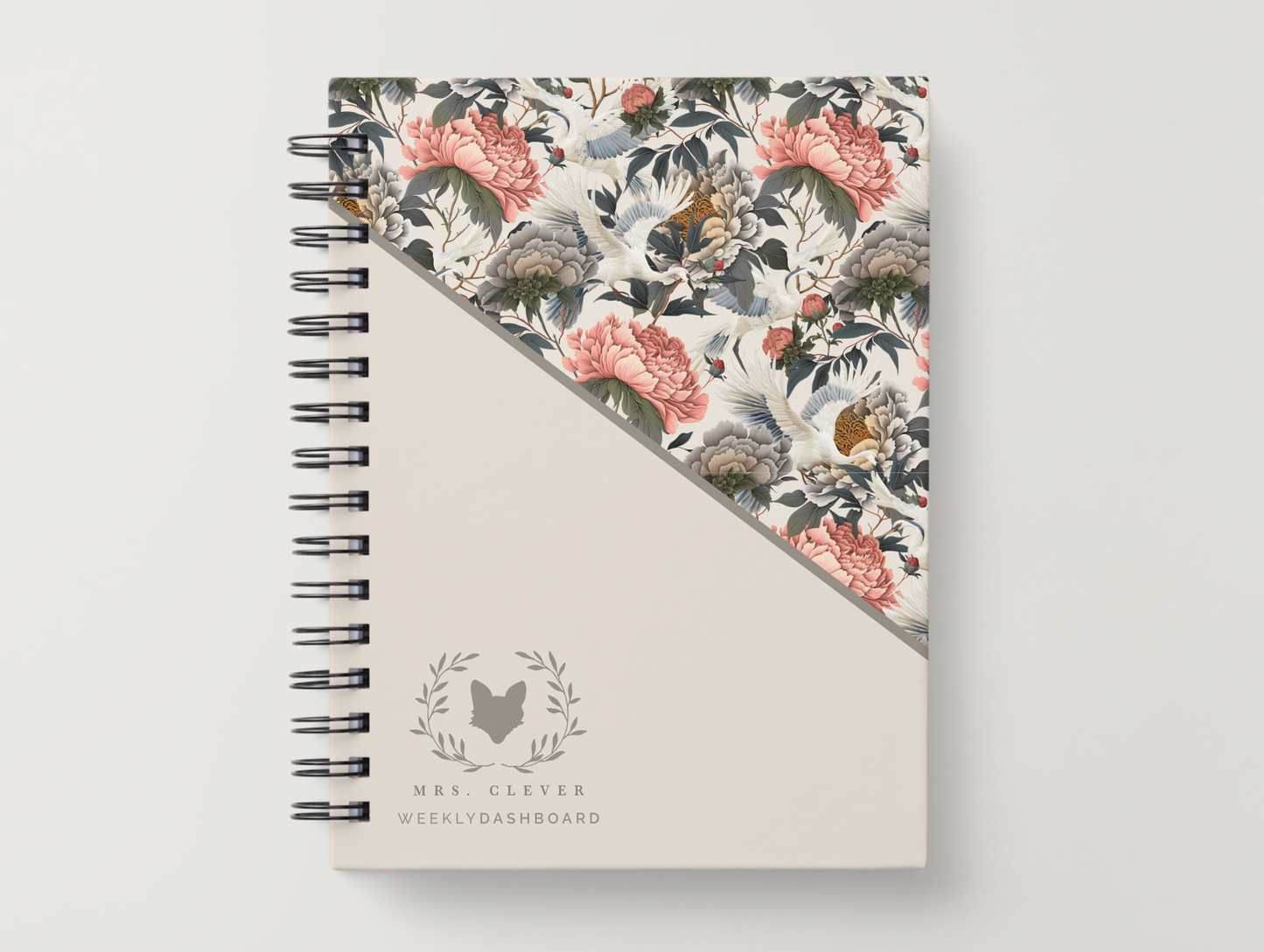 The Weekly Dashboard | Undated Spiral-Bound Weekly Annual Planner + Journal